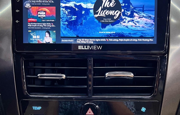 Toyota Vios Nâng cấp màn Android Elliview S4 Basic