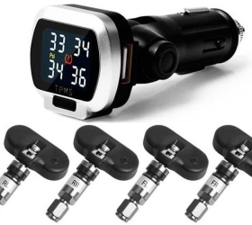 Hệ Thống Cảm Biến Cảnh Báo Áp Suất Lốp C32 Gắn Chân Tẩu Sạc