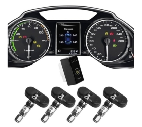 Hệ Thống Cảm Biến Cảnh Báo Áp Suất Lốp I Serials Theo Xe Ellisafe I1X (Màn ODO)