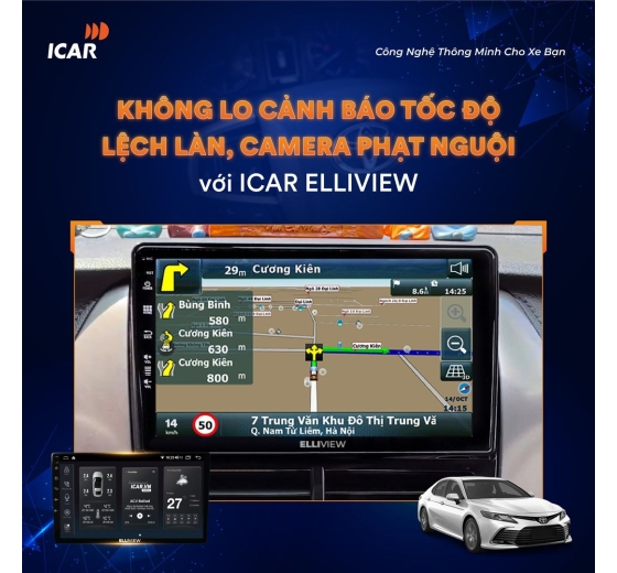 MÀN HÌNH ICAR ELLIVEW SE - CAM 360 ĐỘ CÔNG NGHỆ MỚI