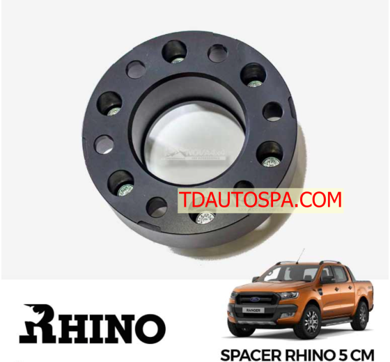 BỘ WHEEL SPACERS RHINO DÀNH CHO FORD RANGER – SIZE 50 MM | CB 93.1MM