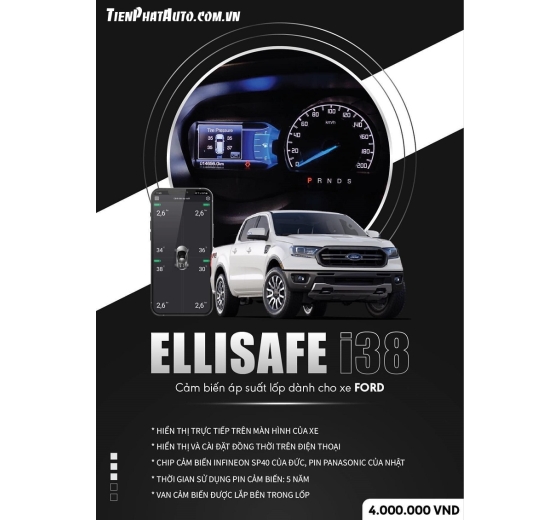 Cảm Biến Áp Suất Lốp Theo Xe FORD – Ellisafe I38