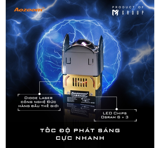 ĐÈN LASER THOR LIGHT 1.8 INCH - ÁNH SÁNG TIA CHỚP XUYÊN PHÁ