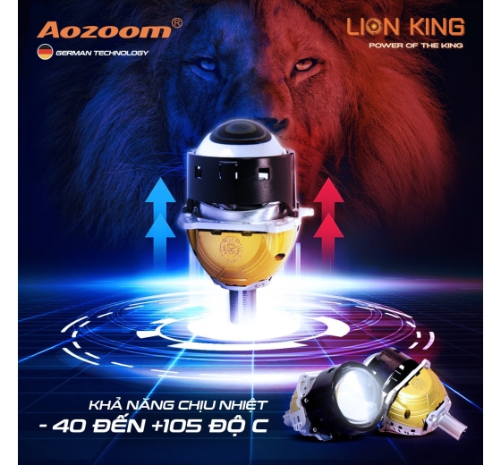 LION KING - SỨC MẠNH CỦA VUA LED DÒNG CHÂN XOÁY ĐỈNH CAO