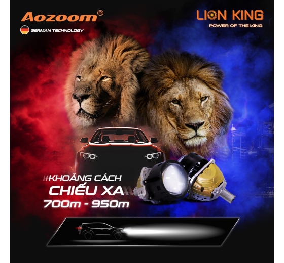 LION KING - SỨC MẠNH CỦA VUA LED DÒNG CHÂN XOÁY ĐỈNH CAO